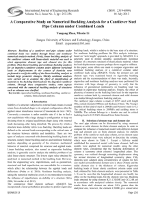 A Comparative Study on Numerical Buckling Analysis for a