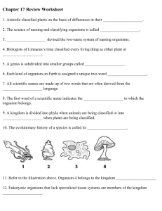 Chapter 17 Review Worksheet