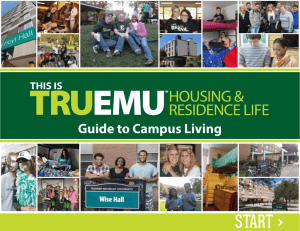 Guide to Campus Living - Eastern Michigan University