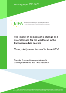 The impact of demographic change and its challenges for the