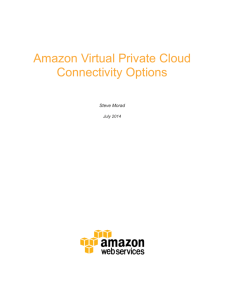 Amazon Virtual Private Cloud Connectivity Options whitepaper