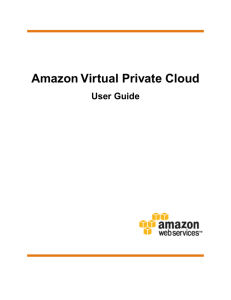 Amazon Virtual Private Cloud User Guide