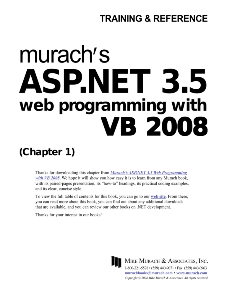 Murach's VB 2008