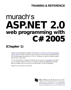 murach's C# 2005