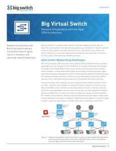 Big Virtual Switch - Big Switch Networks