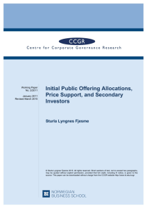 Laddering in Initial Public Offering Allocations