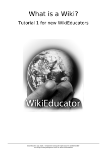 What is a Wiki?