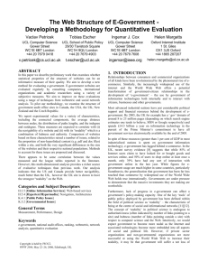 The Web Structure of E-Government