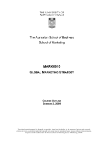 mark6010 global marketing strategy