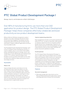 PTC® Global Product Development Package I