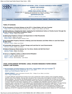 Albany Law School Legal Studies Research Paper Series :: SSRN