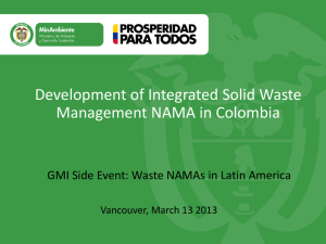 Development of Integrated Solid Waste Management NAMA in