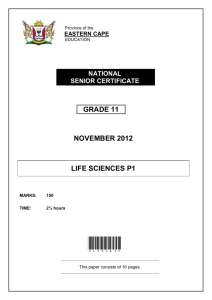 grade 11 november 2012 life sciences p1