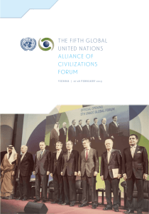 Vienna Forum Report - United Nations Alliance of Civilizations