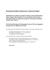 Contract Law Review - Horrigan, Laryea, Spagnolo
