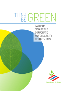 pattison sign group corporate sustainability report