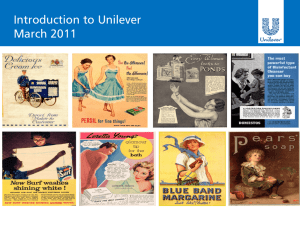View our Introduction to Unilever presentation