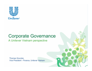Corporate Governance - Unilever - EN