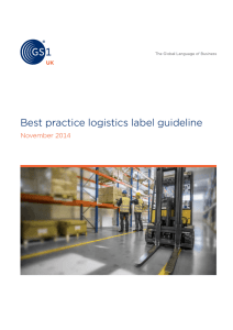 Best practice logistics label guideline