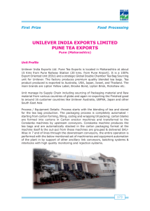 UNILEVER INDIA EXPORTS LIMITED PUNE TEA EXPORTS