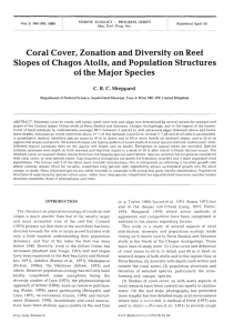 Coral Cover, Zonation and Diversity on Reef Slopes of Chagos