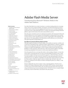 Adobe® Flash® Media Server