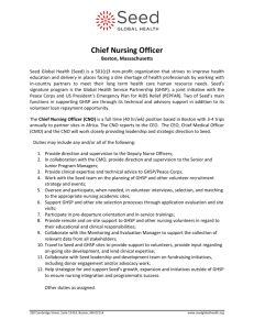 Chief Nursing Officer