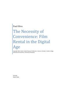 The Necessity of Convenience: Film Rental in the Digital Age
