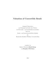 Valuation of Convertible Bonds