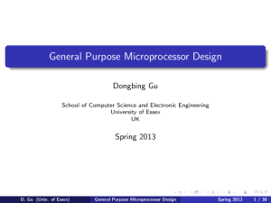 General Purpose Microprocessor Design - ORB