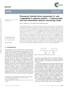 Pinacyanol chloride forms mesoscopic H- and J