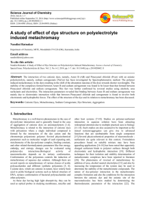 A study of effect of dye structure on polyelectrolyte induced