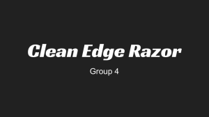 Clean Edge Razor Presentation