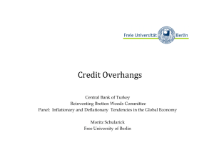 M. Schularick: “Credit Overhangs”