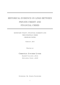 historical evidence on links between private credit and financial crises