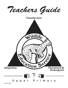Teachers Guide (upper primary 4-6) - Kansas Department of Wildlife