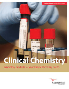 Laboratory Products - Clinical Chemistry Catalog