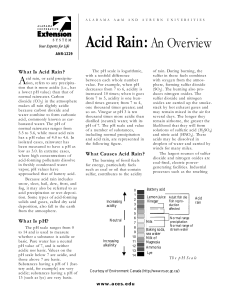 Acid Rain - Alabama Cooperative Extension System