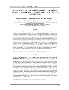 application of phytoremediation for herbal medicine waste and its