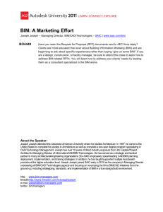 BIM: A Marketing Effort