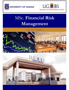 MSc. Financial Risk Management - University of Ghana Business