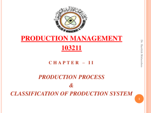production management 103211 - Oman College of Management