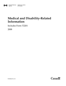 Medical and Disability