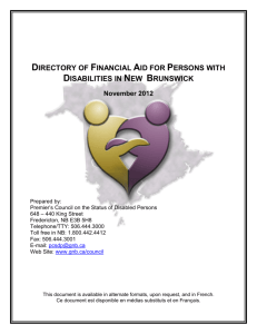 d financial aid for persons with disabilities in