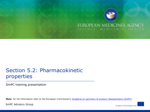 Section 5.2: Pharmacokinetic properties