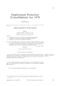 Employment Protection