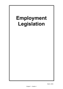 Employment Legislation - Central Bedfordshire Council