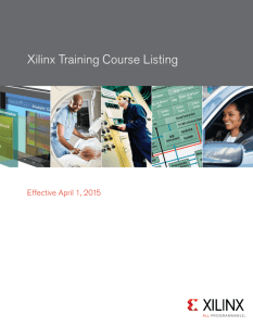 Xilinx Training Course Listing