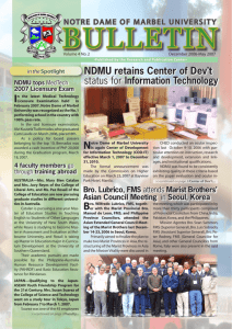 NDMU BULLETIN Volume 4 No. 2