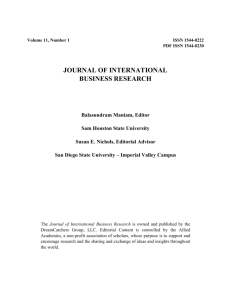 Volume 11, Number 1 ISSN 1544-0222 PDF ISSN 1544
